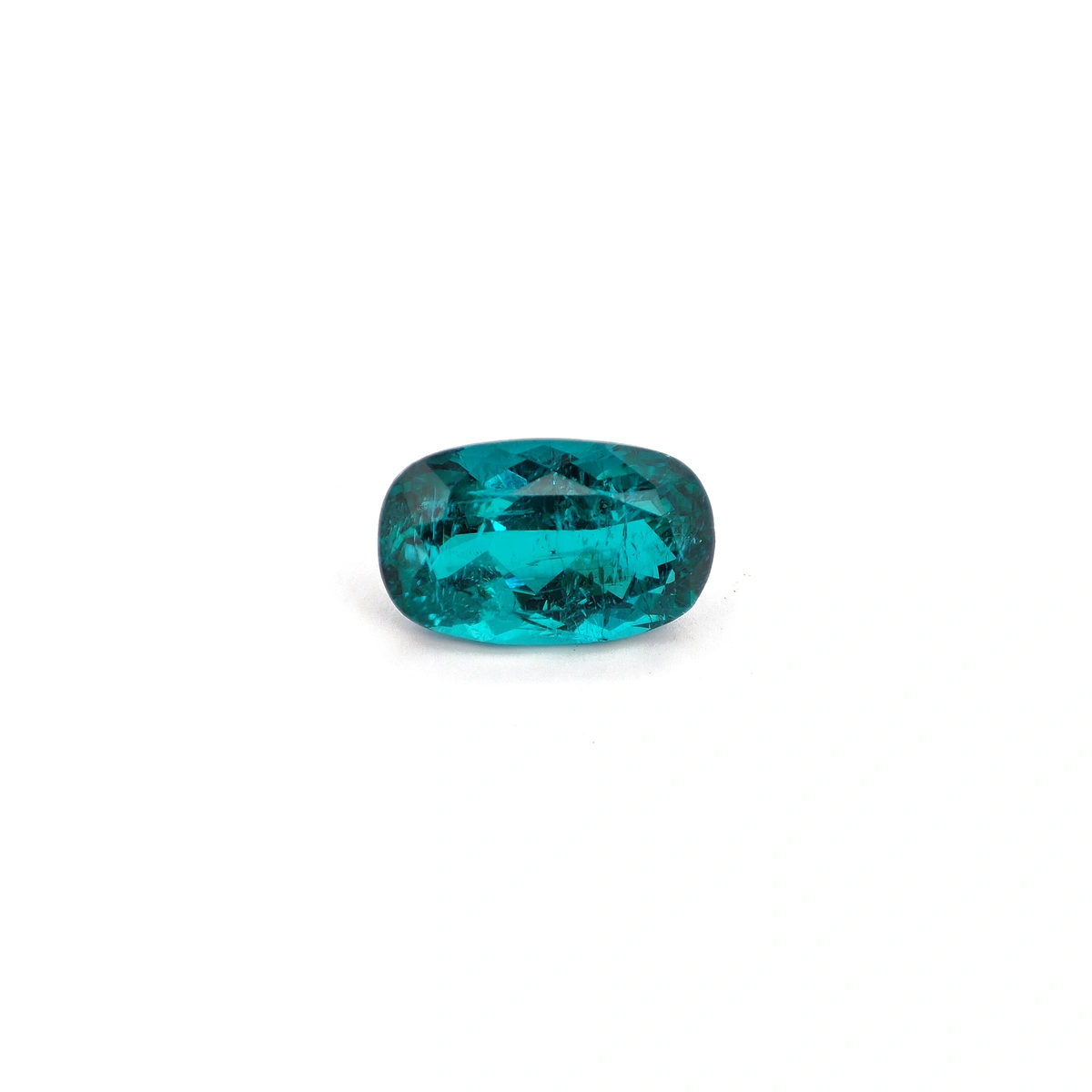Tourmaline Indicolite couleur Paraiba - Taille Coussin Facett (9.61 ct)