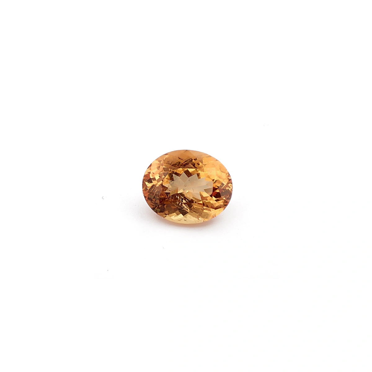 Topaze Impriale - Taille Ovale Facette (5.72 ct)