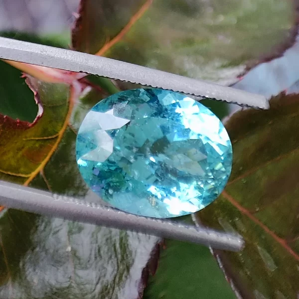 Tourmaline Indicolite - Taille Ovale Facette (10.025 ct)